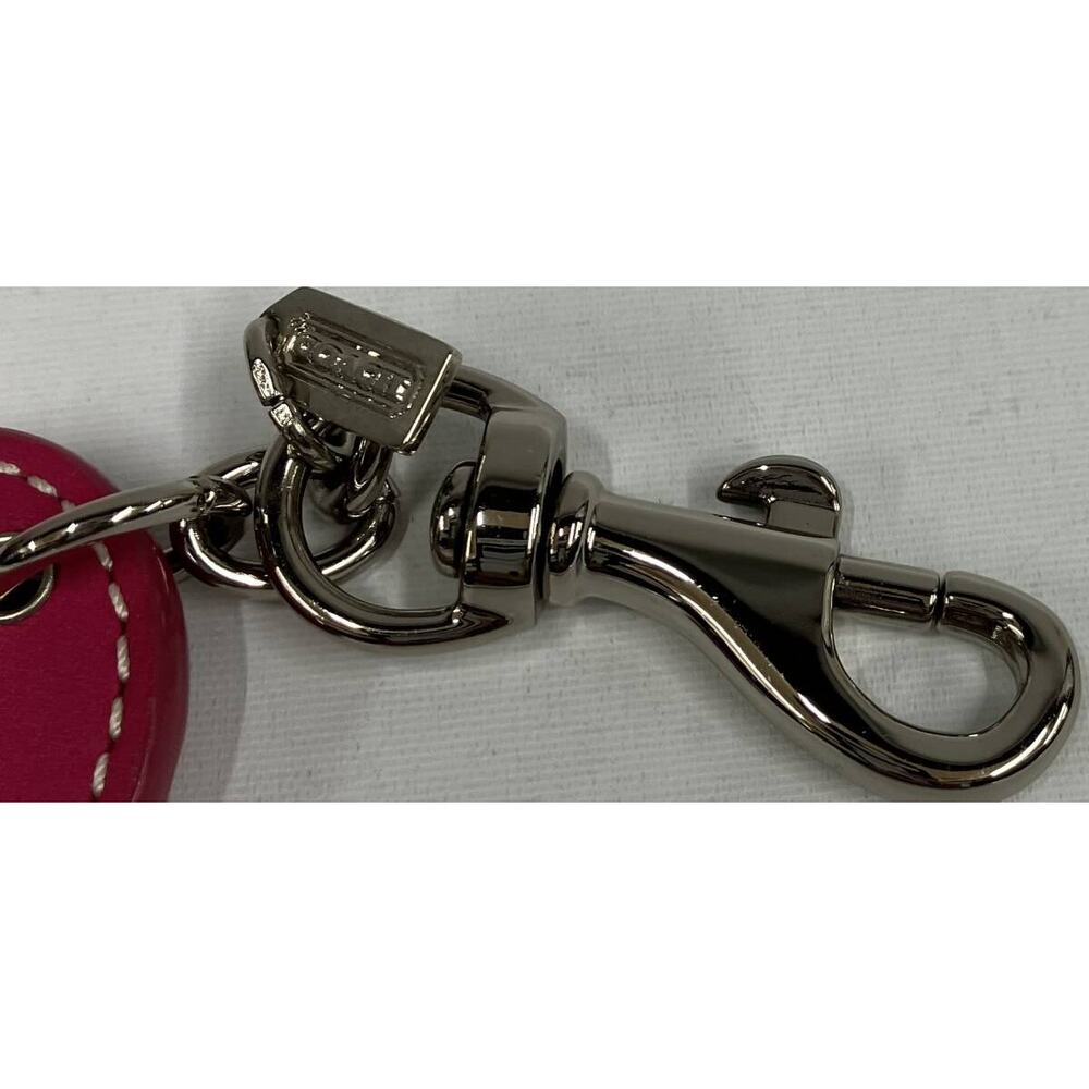 Coach Red Heart Keychain Charm 2009 Patent Leather - Picture 2 of 3